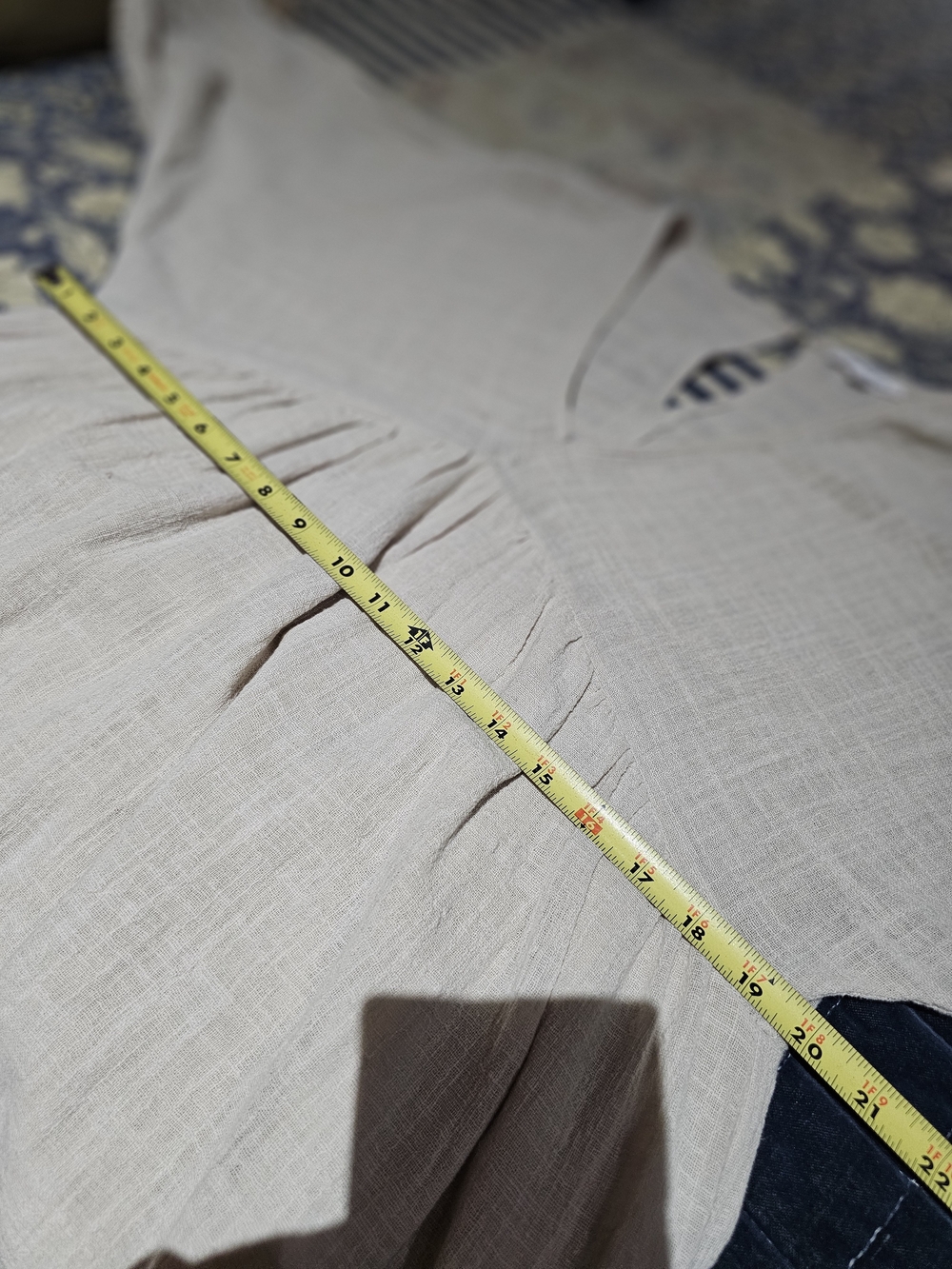 mittoshop Cream V-Neck Gathered Linen Dress - Picture 8 of 9